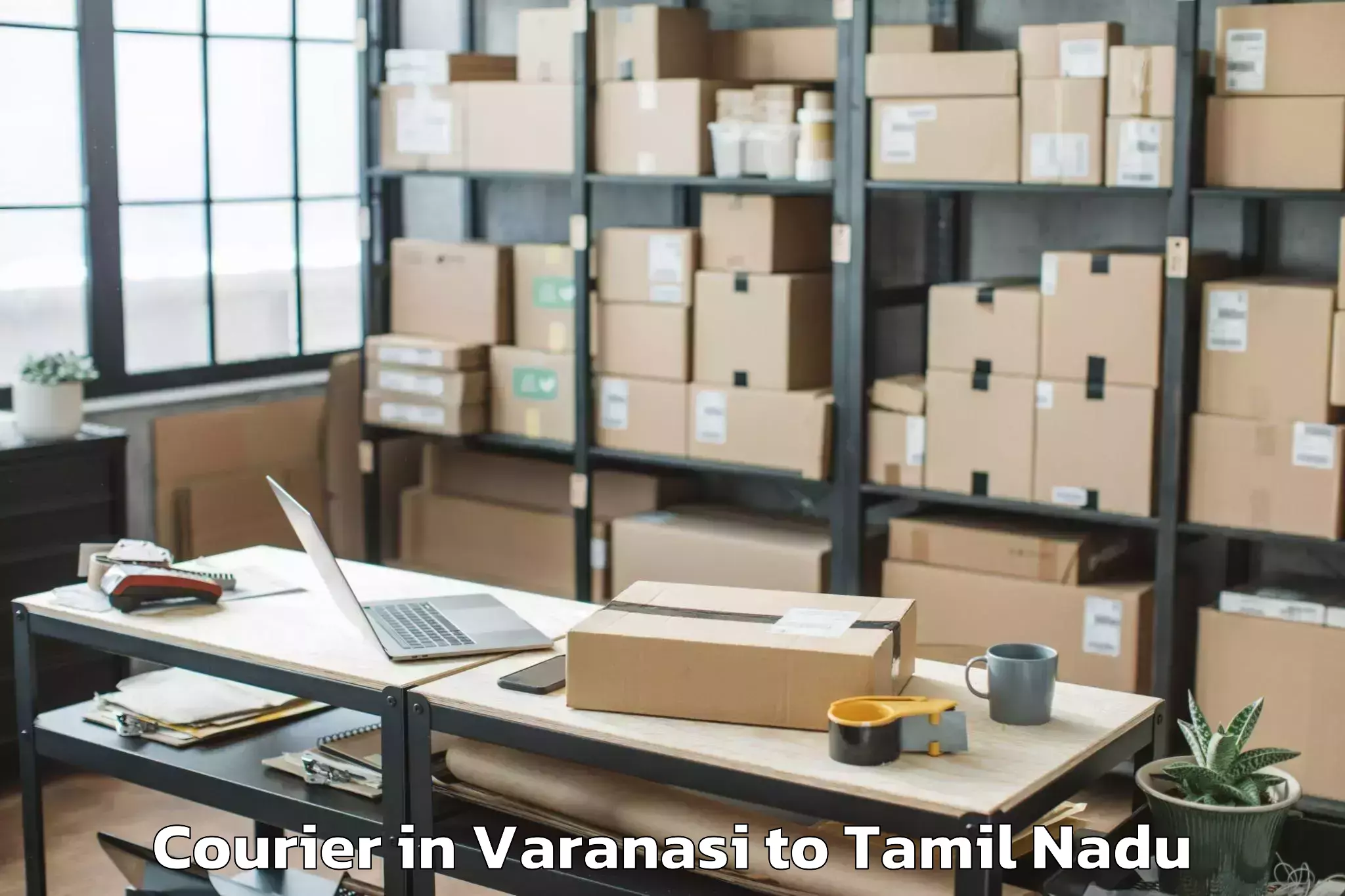 Top Varanasi to Manamelkudi Courier Available